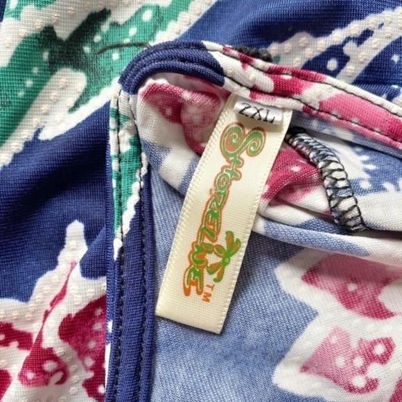 Shoreline Navy Blue Floral Sleeveless Midi Dress - Picture 4 of 12